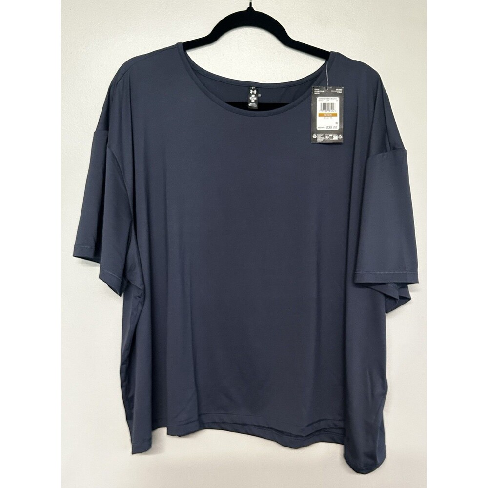 Under Armour Navy Blue T-shirt Relaxed Oversized Fit Moisture-wicking 3X NWT